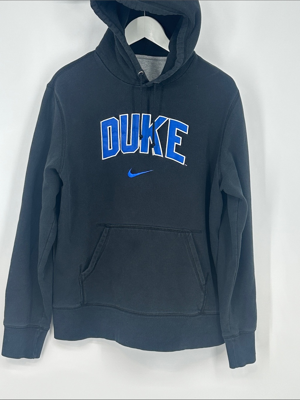Nike Black Pullover Hoodie with Blue Duke Logo